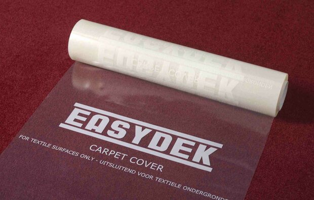 Carpet Cover, zelfklevende afdekfolie voor tapijt 60 cm x 60 mtr x 100 mu