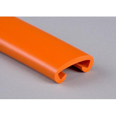 PVC Trapleuningprofiel voor vlakke leuning klassiek F408-005 oranje