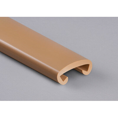 PVC Trapleuningprofiel voor vlakke leuning klassiek F408-030 zandbeige